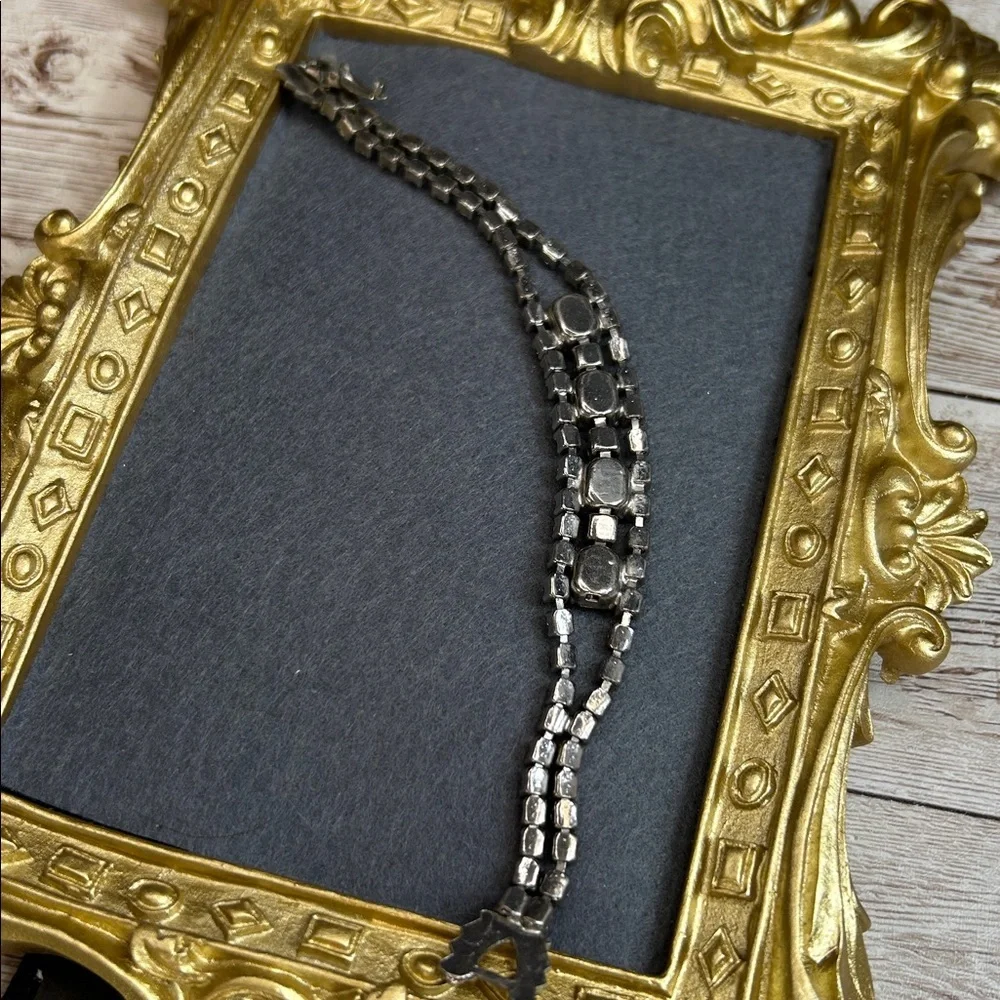 Bling Alert!!! Vintage Silver Rhinestone Bracelet